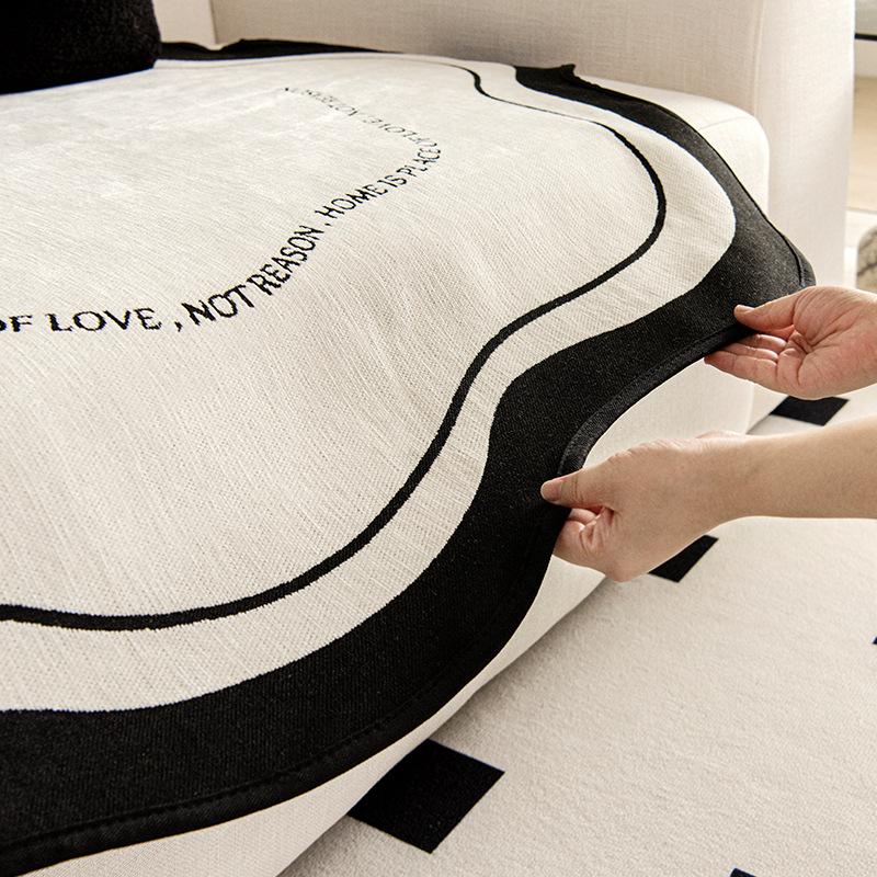 Irregular Special-Shaped Sofa Cushion, Universal In All Seasons, New  High-Grade Leather Sofa Cover, Non-Slip Cover Cloth Towel
