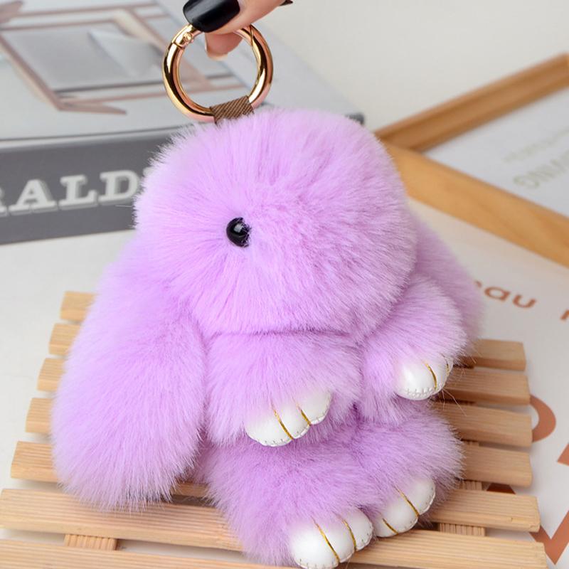 14CM Coniglio Peluche Carino e Soffice Pompon di Peluche Coniglietto su Borsa Portachiavi per Auto Gioiello Femminile Bambole per Feste Fascino per Borsa Regalo Ragazze