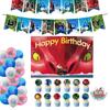 Mysterious Atmosphere With The Sea Beast Birthday Decorations Balloons Banner Cake Topper