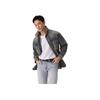 Levis Loose Comfortable Casual Frayed Collar Long Sleeve Denim Jacket Men Jackets Dark-Blue 002XV-0001