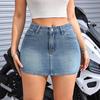 Minigonna in Denim Retro Distressed