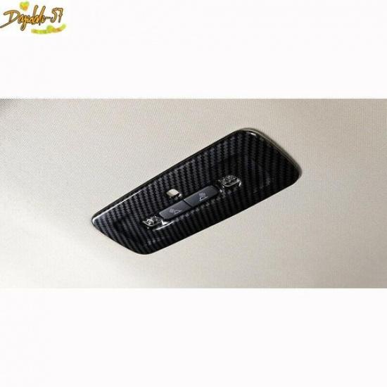 Carbon Fiber ABS Rear Reading Light Lamp Cover Trim For Toyota Camry 2018-