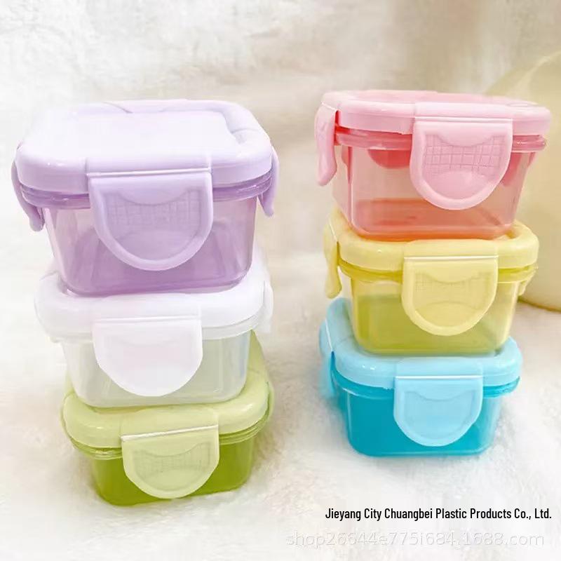 Portable Cute Baby Snack Storage Box with Lid - Thickened Plastic Version for Kids