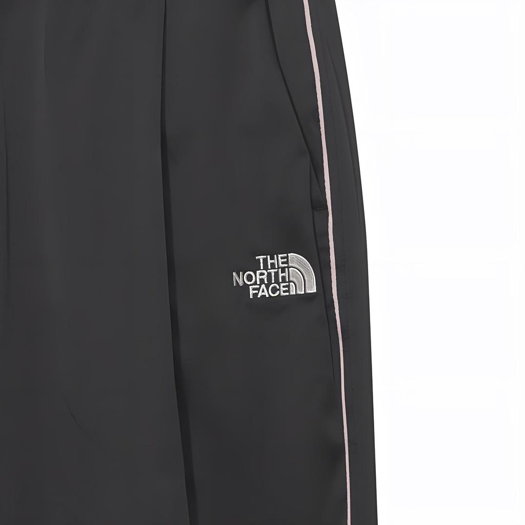 The North Face Logo Mid-Waist Loose Straight Casual Pants Women pants Black NP6NR32J