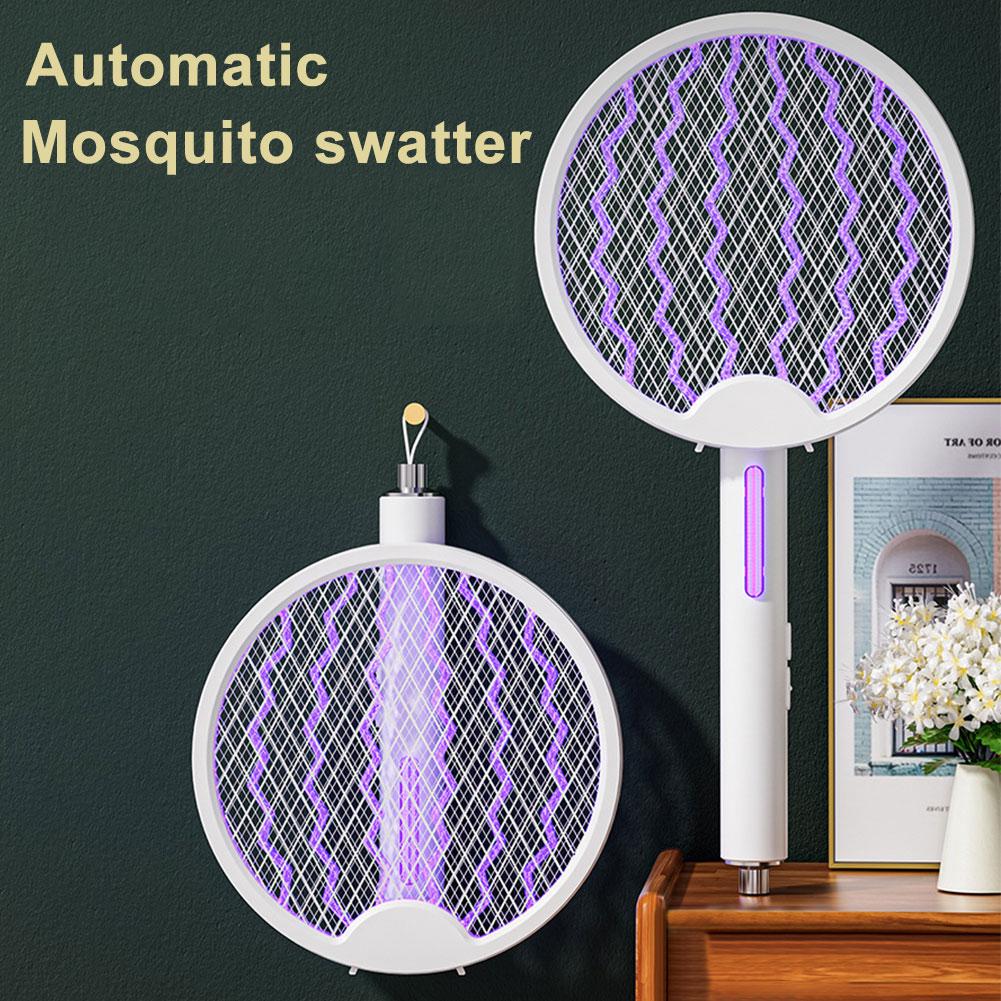 3000V UV Light Mosquito Swatter USB Rechargeable Electric Mosquito racket Mosquito killer Repellent Fly Swatter Fly zapper