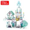 DIY Girls Castles House Carriages Building Blocks Kits Bricks Classic Model Kids Toys For Children Gift