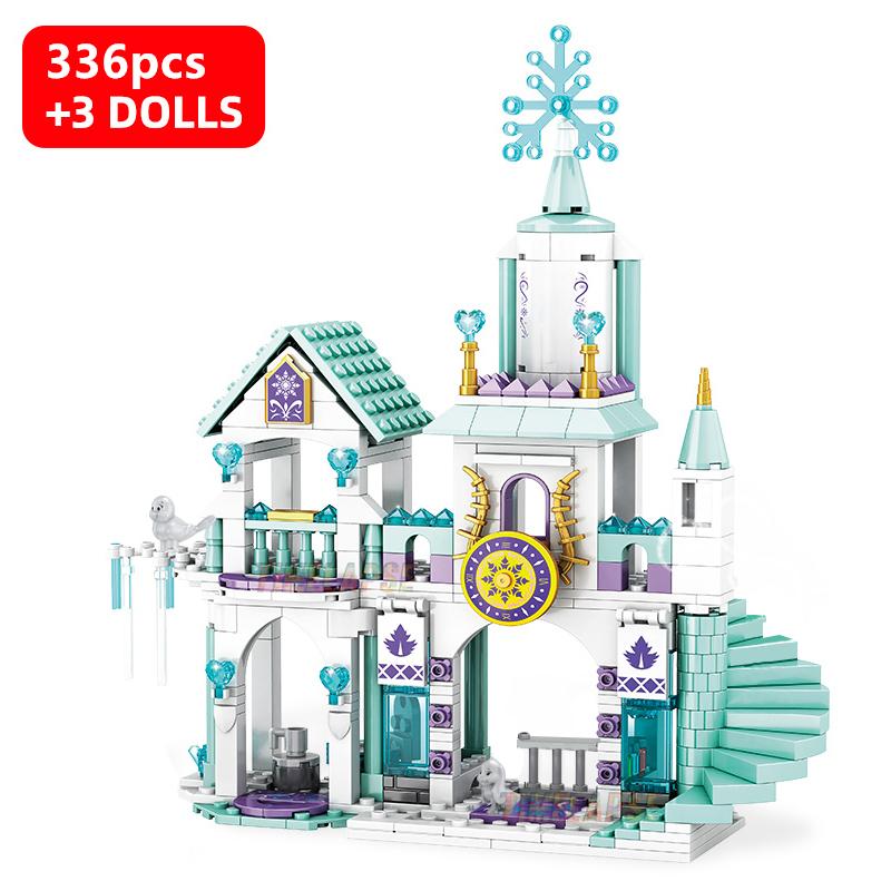 DIY Girls Castles House Carriages Building Blocks Kits Bricks Classic Model Kids Toys For Children Gift