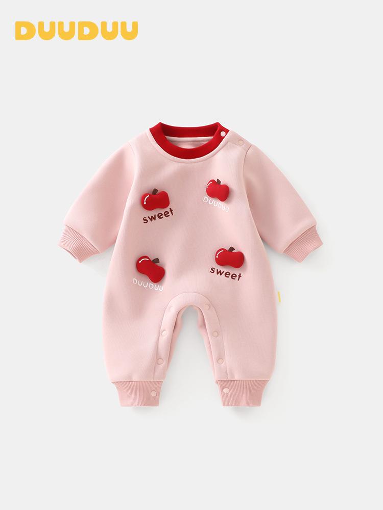 DUUDUU Unisex Baby Jumpsuit 2025: Newborn Long-Sleeve Romper for Autumn/Winter