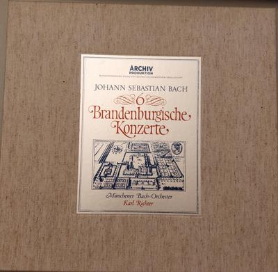 LP Record MUNCHENER BACH ORCHESTER, KARL RICH - Bach 6 Brandenburgische Konzerte 1984389 ARCHIV PRODUKTI 1968 Germany Classical Used