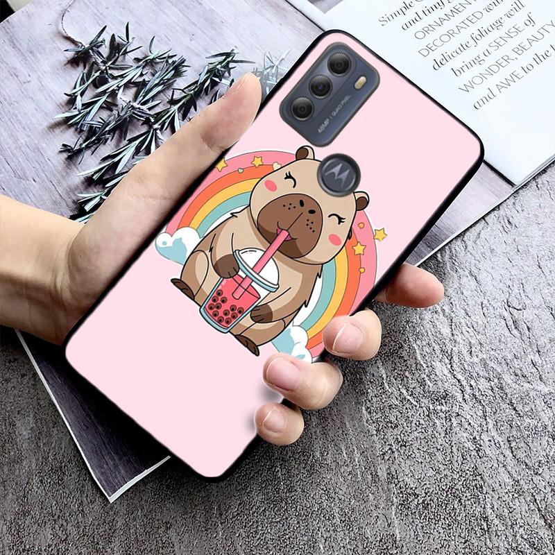 

Cartoon capybara Phone Case For Motorola Moto G85 G55 G05 G14 G75 G31 G50 G10 G20 G30 G60 G13 G32 G84 G54 G53 G72 G24 Power Moto G14
