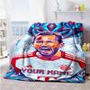 Bayern Munich Personalized Text Blanket Cozy Customizable Blanket Soft & Cozy Perfect for Livingroom Office Chair Living Room Couch All-Season Use