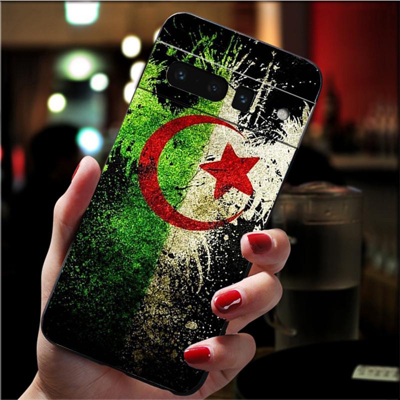 Etui na telefon dla Google Pixel 7 Pro 7 6A 6 Pro 5A 4A 3A Pixel 4 XL Pixel 5 6 4 3 XL 3A XL 2 XL Etui z flagą Algierii Funda