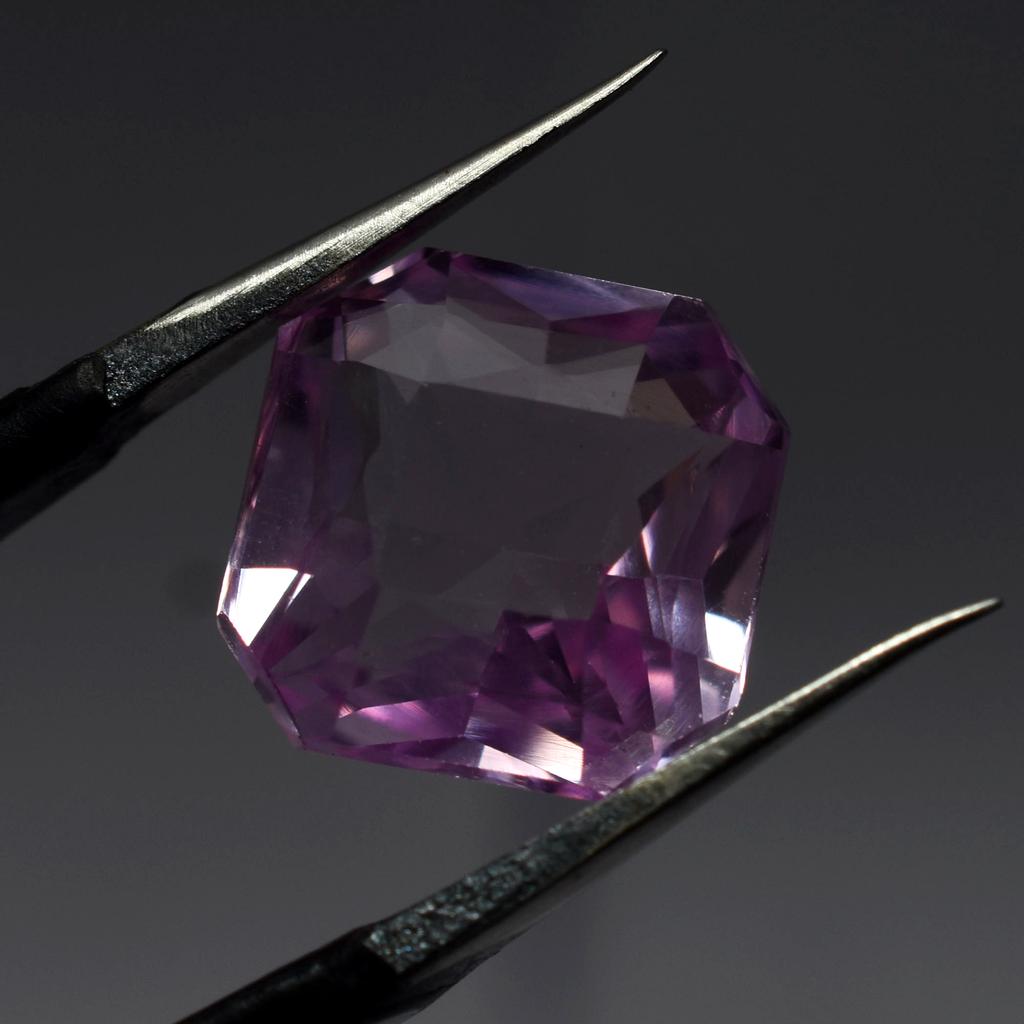 Natural Pink Sapphire 9.65ct Square Cut Certified Loose Gemstone