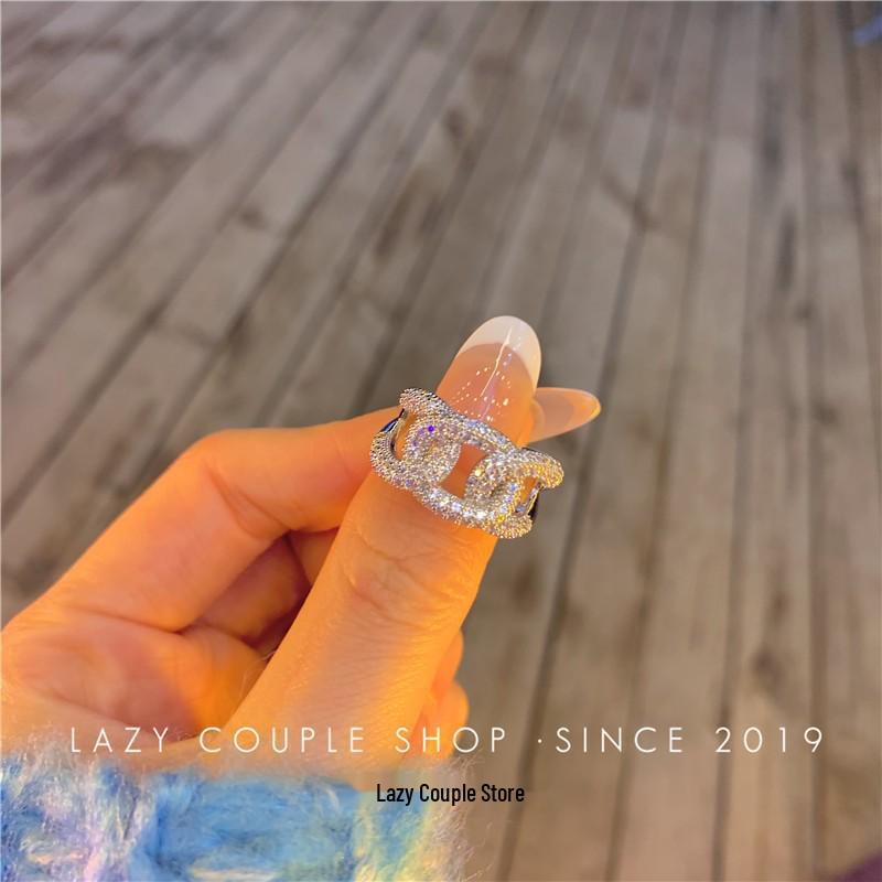 Nastavitelný motýlkový otevřený kroužek v korejském stylu - Minimalistický, jedinečný design