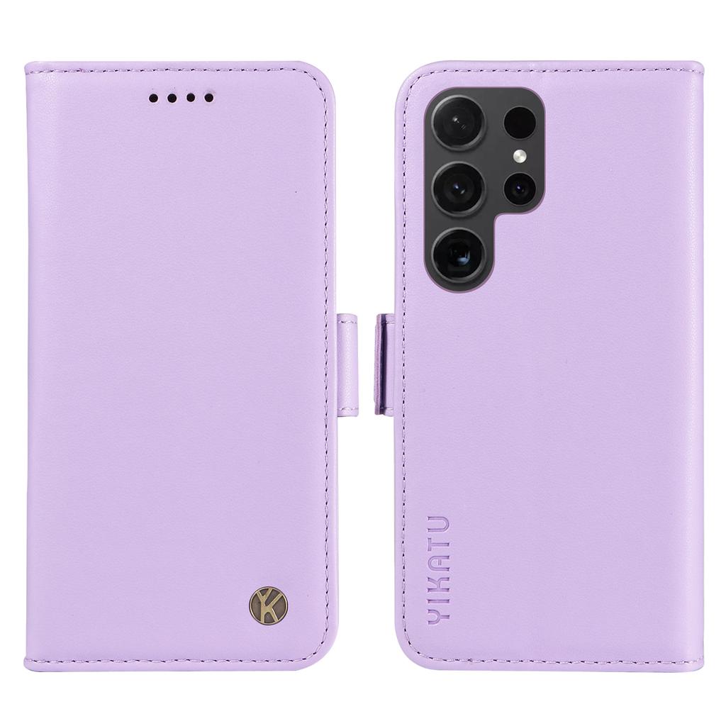 For Samsung Galaxy S24 Ultra Wallet Phone Case YIKATU YK-003 Leather Stand Cover