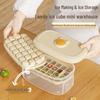 Press-Type Double-Layer Ice Cube Tray with Storage Bin