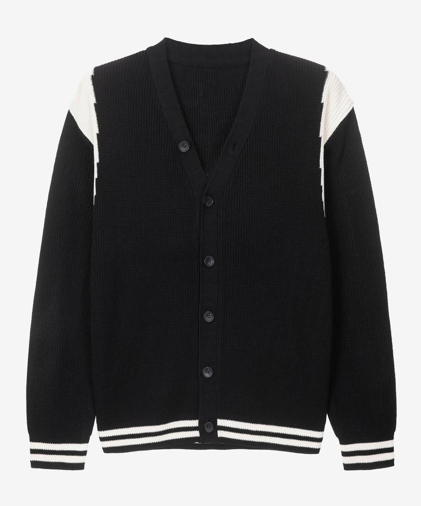 Mindbridge Contrast Semi-Oversized Cardigan - 2 Colors Mycd2101