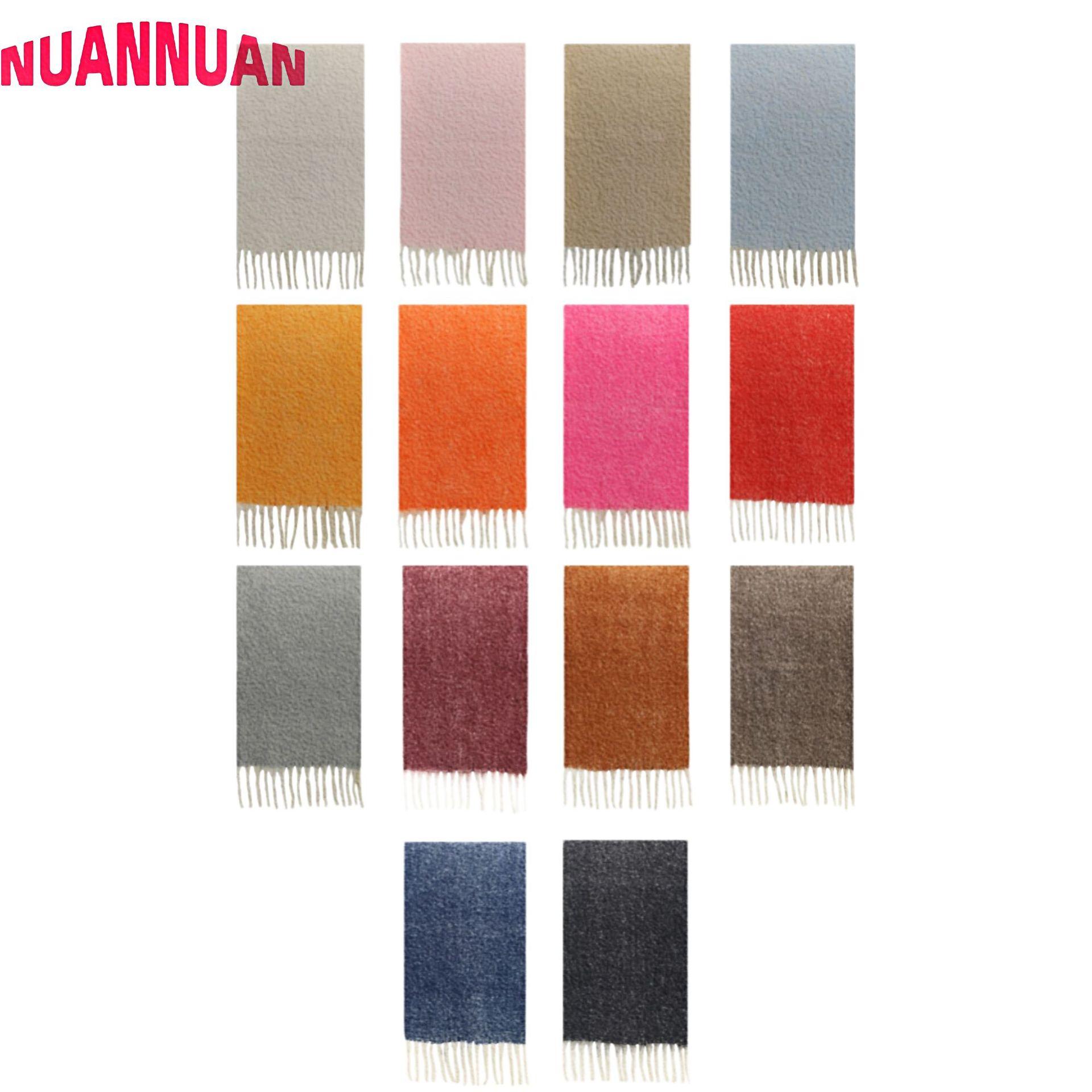 

Solid color scarf, new flash scarf, women s warm plush macaron color, soft and thickened scarf in autumn and winter 190*50