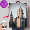Jeronimos Lisbon Personalized D Textured Metal Poster Wall Art Tinplate Sign for Luxury Decoration Home Decorations Room Decor