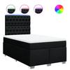 Vidaxl Continental Bed With Mattress, Black, 120X190 Cm, Fabric