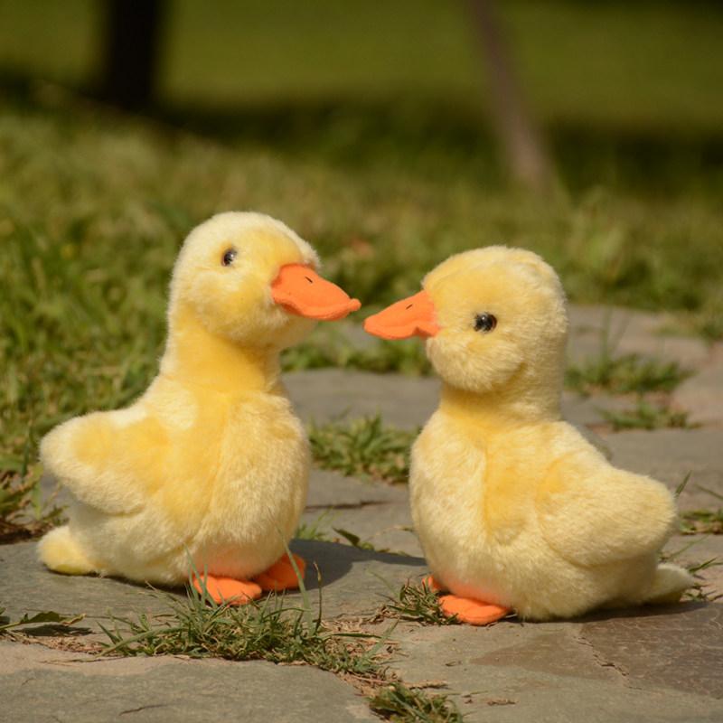 17x17cm Realistisches Enten-Stofftier Niedliches Kleines Gelbes Enten-Stofftier Quakende Ente Spielzeug Geburtstagsgeschenk