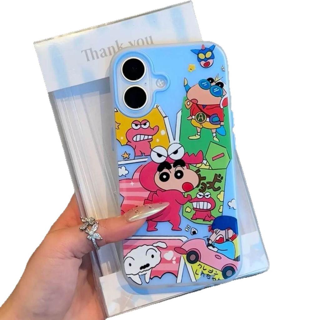 Graffiti Crayon Xiaoxin Suitable for iPhone16/17promax Mobile Phone Case Apple 14 Skin Skin Scrub 13/15 Set