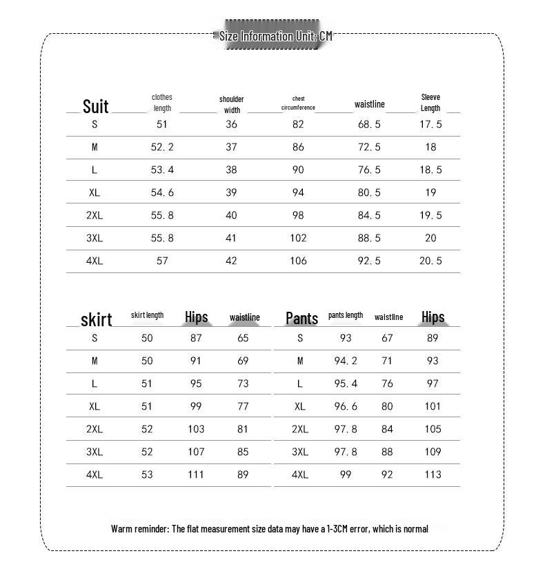 Women's Short Sleeve Professional Suit Set