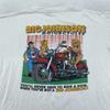 Vintage Big Johnson Motorcycles T-Shirt Herren XL Weiß Lustiges Grafik-Design Biker 90er Jahre