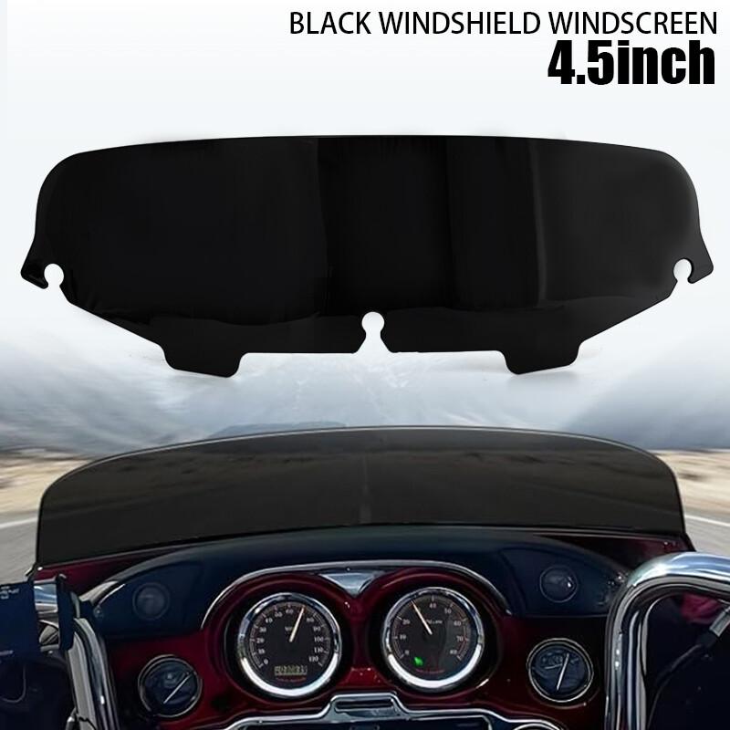 4.5inch Windshield Windscreen Black Fit For Harley Electra Street Glide 1996-13