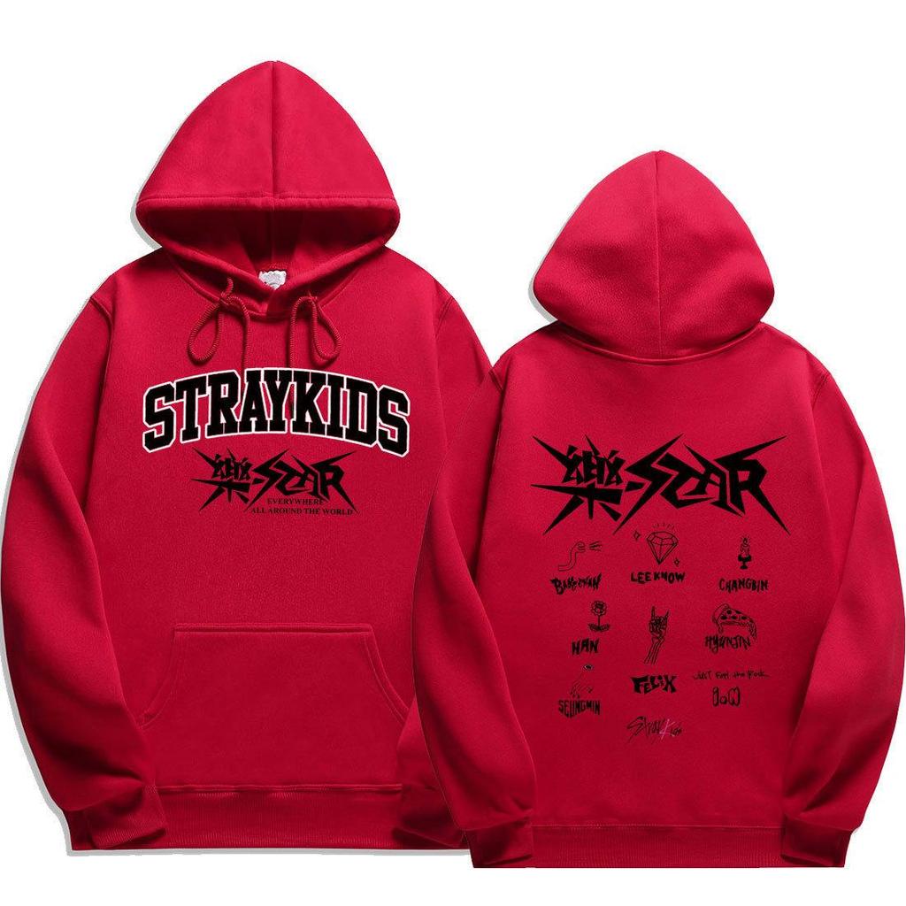 Stray Kids Hoodies Sweatshirts Women Men Cartoon Hoodie Sweatshirt Unisex Cute Printed Cheer Streetwear Coats Tops Pullovers
