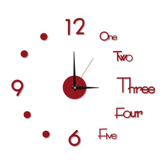 Rahmenlose 3D Wanduhr Moderne Nicht Ticken Leise Wohnzimmer Schlafzimmer Innen Acryl Digital Analog