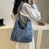 New Women's Bag Leopard Print Cloth Bag Women's Fashionable Large-capacity Shoulder Bag Simple Lazy Tote Bag