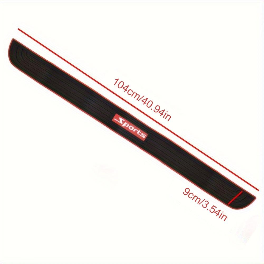 Car Rear Bumper Protector Guard, Trunk Sill Cover Strip Scratch Guard Pad, Universal Rubber Threshold Protection Sticker for Auto Accessories