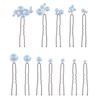 Set von 12 Perlen Haarspangen Styling-Accessoires U-Form Design Sicherer Halt Haarspange für Hochzeit Braut Hochsteckfrisuren Hochsteckfrisuren Formen