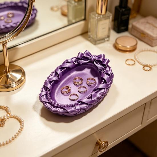 3D Printed Jewelry Tray Exquisite Jewelry Storage Tray Decorative Jewelry Dish Trinket Jewelry Holder
