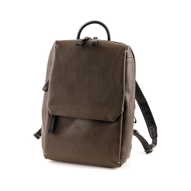 

[Genten] backpack genuine leather ladies dark brown GE-43686-54