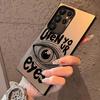 Open Your Eyes Phone Case For Samsung Galaxy S25 Edge S24 S23 S22 S21 S20 Ultra Funda Silicone Silver Cover