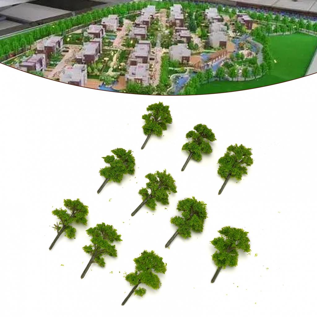 Architectural Model tree Scenery Layout Green Plastic Accessories Wargame