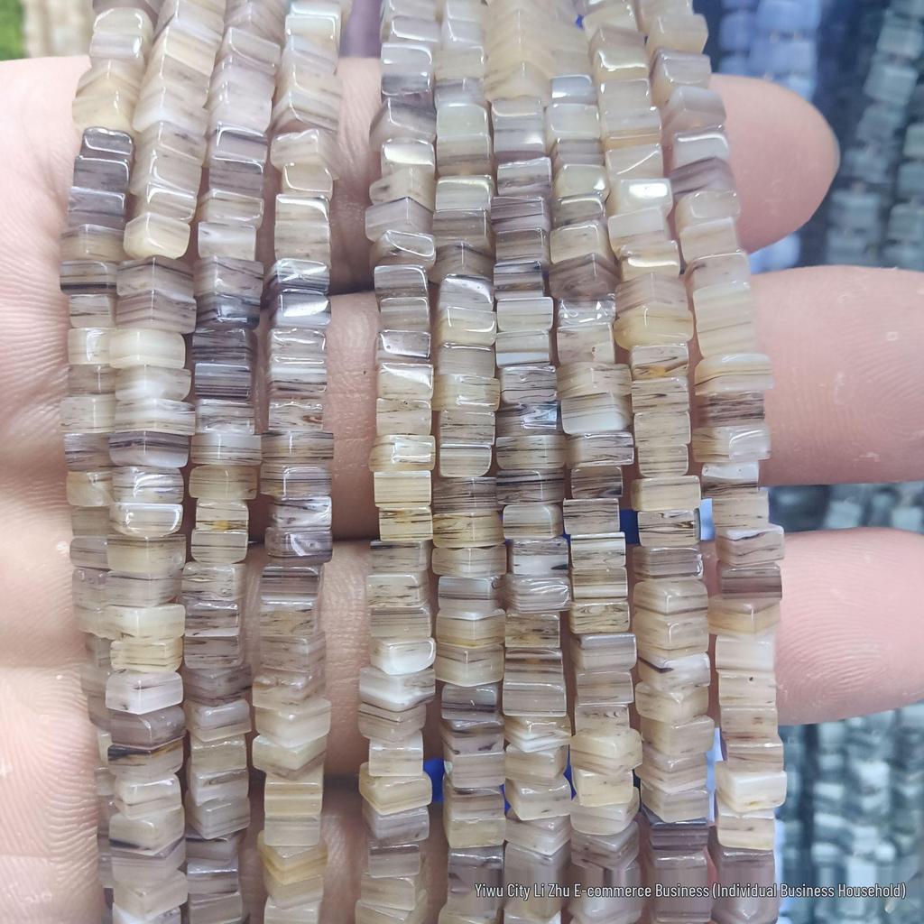 3x4mm Nepal Lampwork Quadratische Perlen für DIY Schmuckherstellung