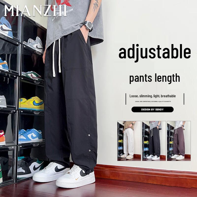 Men s Summer American Style Flared Cargo Pants 39