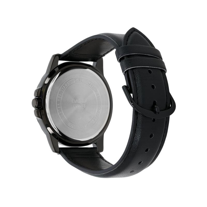 Casio STANDARD series classic simple exquisite fashion sports style red waterproof quartz movement leather strap Japanese and Korean MTP-VD300BL-5E
