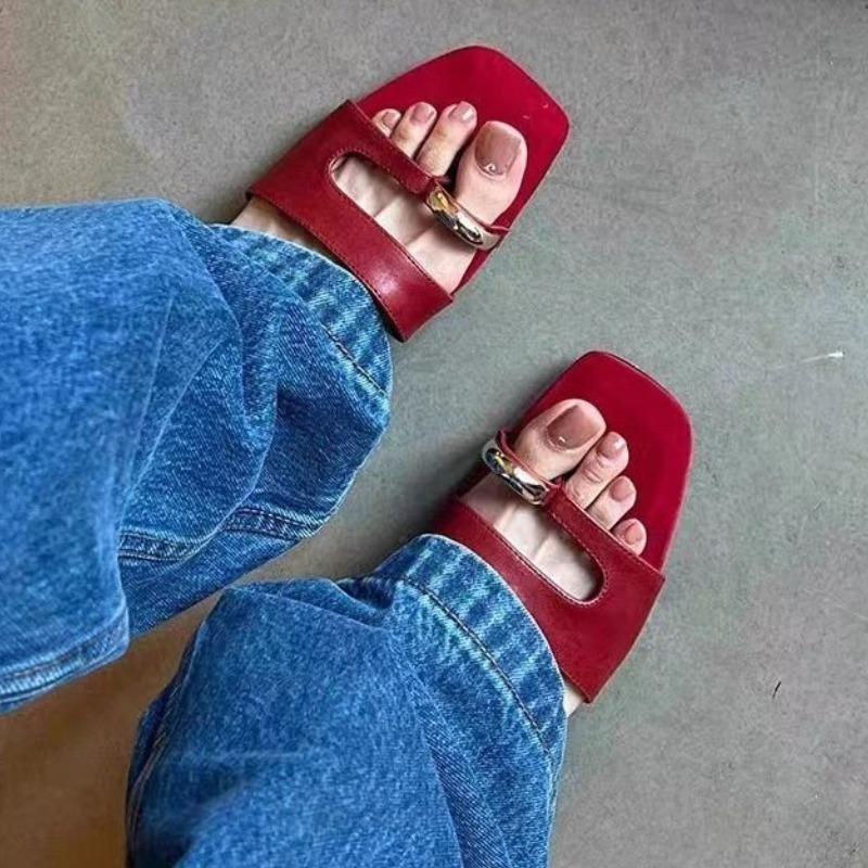

Women Slippers Casual Anti-slip Designer Slippers Comfortable Outdoor Sandals Elegant Flat Shoes Summer New Slides Women 40