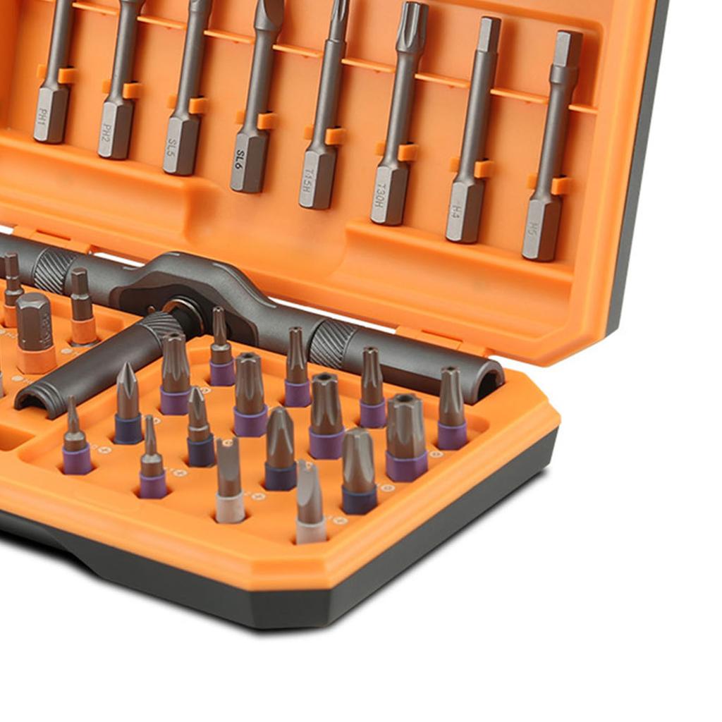 42 in 1 Ratchet Screwdriver Set Multi Functional S2 Alloy Steel Magnetic Screwdriver Bits with Ratchet Handle for Repair