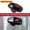3x Center Gear Shifter Control Knob Cover for Challenger Charger 2015+ Black&Red