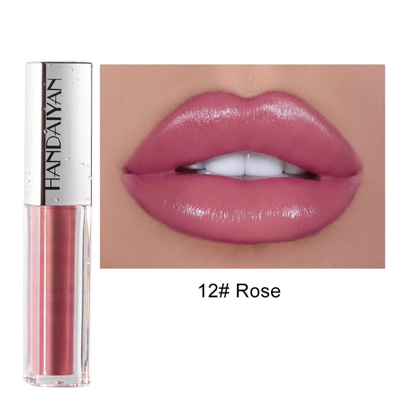 HANDAIYAN 12 Colors Lip Gloss Lce Cream Velvet Matte Lasting Moisturizing Lipstick Lip Glaze