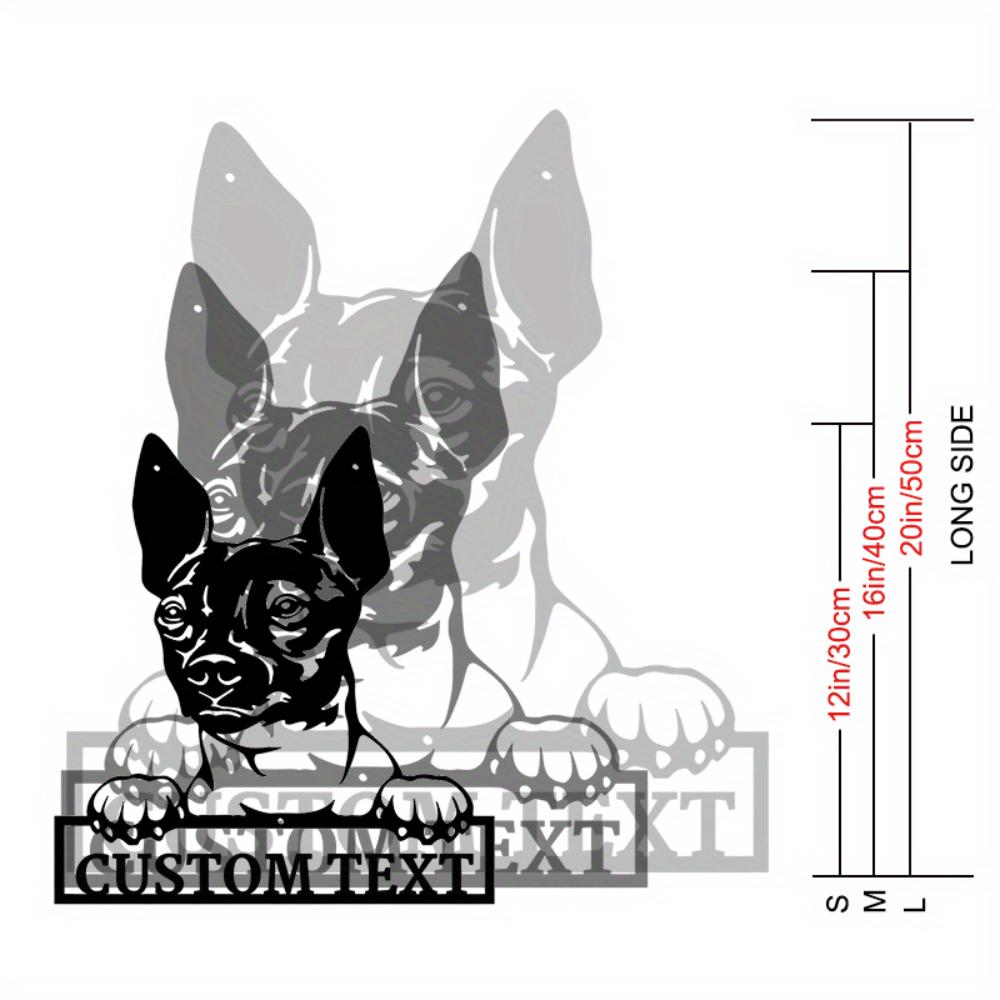 

Unique Personalized American Hairless Terrier Metal Wall Art Custom Durable Dog Lovers Decor Gift Easy Hang 30cm