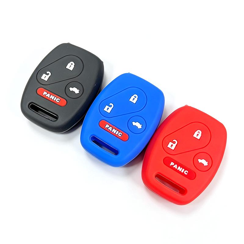 Compatible Honda CR-V Key Fob Soft Rubber Full Coverage 3/4 Button Remote Cover
