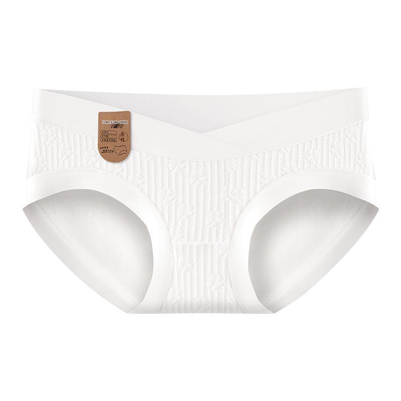 7A Antibacterial Pure Cotton Maternity Underwear – Supportive, Dye-Free for Early to Late Pregnancy