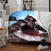 1 Stück Assassin's Creed Decke, Geschenk, für Männer und Frauen, Weiche Decke, Gut für Sofabett Couch Reisen, Leichte Flanelldecke