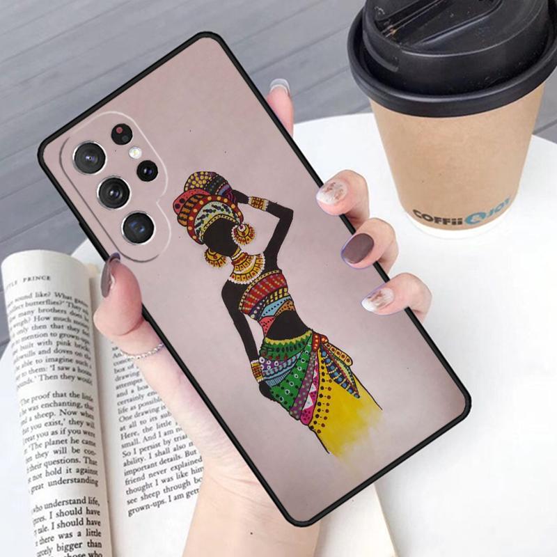 South Africa Woman phone case Cover For Samsung Galaxy S24 S25 Ultra S21 S22 Ultra S10E Note 10 Plus Note 20 FE S23